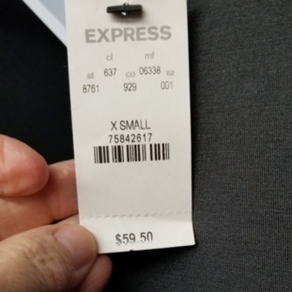 EXPRESS Gray Black Jeweled NWT Sheath Dress XS - Picture 4 of 5